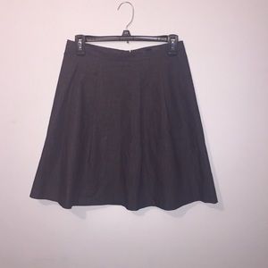 The Limited Gray Pleated Skater Skirt